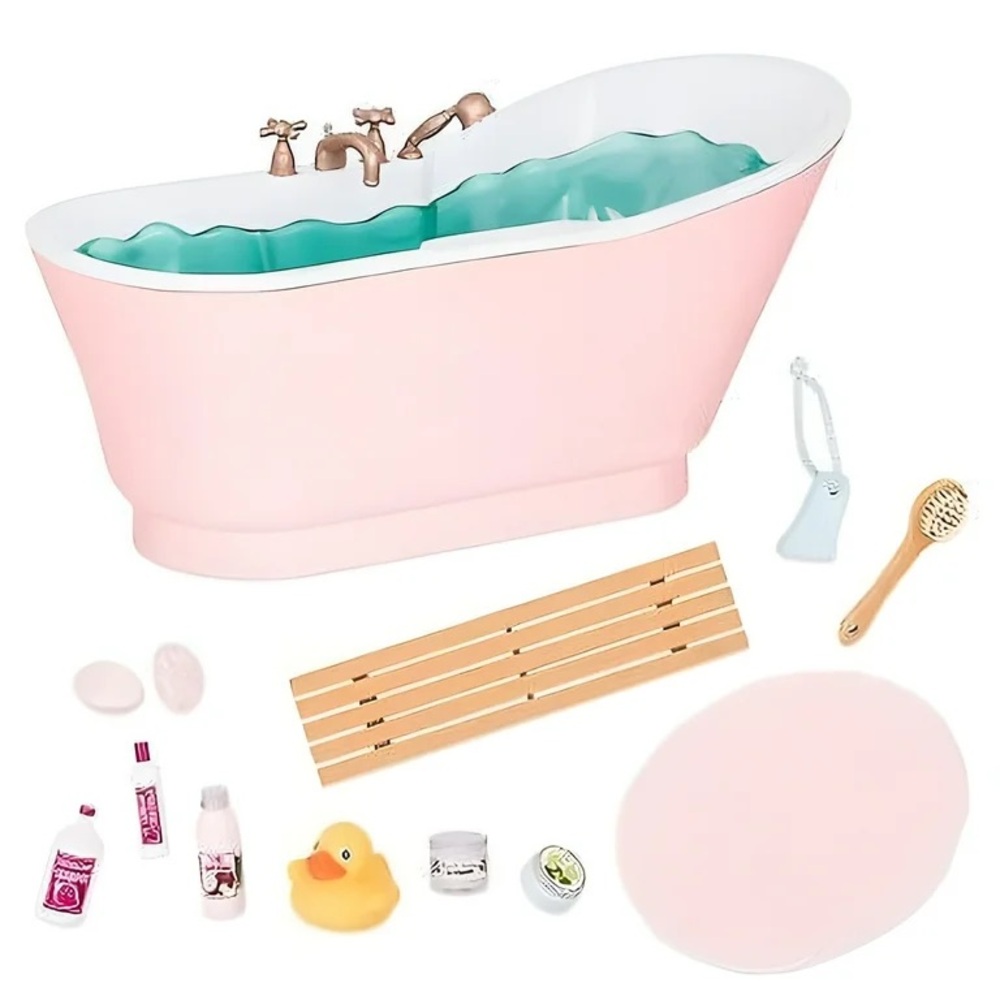 Our Generation Bath & Bubbles Bathtub Accessory Set For 18" Dolls